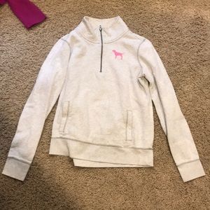 Pink quarter zip